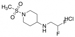 N-(2,2-Difluoroethyl)-1-methanesulfonylpiperidin-4-amine Hydrochloride