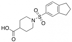 1-(2,3-Dihydro-1H-indene-5-sulfonyl)piperidine-4-carboxylic Acid