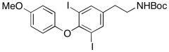3,5-Diiodo-4-(4-methoxyphenoxy)phenethylcarbamic Acid tert-Butyl Ester