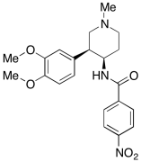 N-((3S,4R)-3-(3,4-Dimethoxyphenyl)-1-methylpiperidin-4-yl)-4-nitrobenzamide
