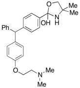 2-(4-((4-(2-(Dimethylamino)ethoxy)phenyl)(phenyl)methyl)phenyl)-4,4-dimethyloxazolidin-2-o