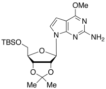 7-[5-O-[(1,1-Dimethylethyl)dimethylsilyl]-2,3-O-(1-methylethylidene)-&beta; -D-ribofur