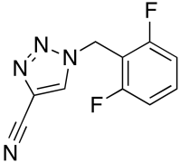 1-[(2,6-Difluorophenyl)methyl]-1H-1,2,3-triazole-4-carbonitrile