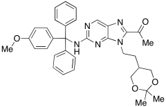 1-(9-(2-(2,2-Dimethyl-1,3-dioxan-5-yl)ethyl)-2-(((4-methoxyphenyl)diphenylmethyl)amino)-9H