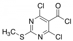 4,6-dichloro-2-(methylthio)pyrimidine-5-carbonyl chloride