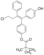 (E)-2,2-Dimethyl-propanoic Acid 4-[4-Chloro-1-(4-hydroxyphenyl)-2-phenyl-1-butenyl]phenyl 