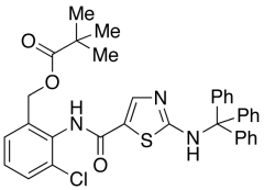 2,2-Dimethyl-propanoic Acid [3-Chloro-2-[[[2-[(triphenylmethyl)amino]-5-thiazolyl]carbonyl