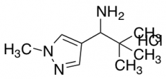 2,2-dimethyl-1-(1-methyl-1H-pyrazol-4-yl)propan-1-amine hydrochloride