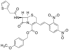 (6R,7R)--[(1Z)-2-(2,4-Dinitrophenyl)ethenyl]-8-oxo-7-[(2-thienylacetyl)amino]-5-thia-1-aza
