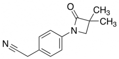 2-[4-(3,3-Dimethyl-2-oxo-1-azetanyl)phenyl]acetonitrile