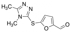 5-[(4,5-dimethyl-4H-1,2,4-triazol-3-yl)thio]-2-furaldehyde