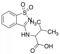 2-[(1,1-dioxo-1,2-benzothiazol-3-yl)amino]-3-methylbutanoic acid