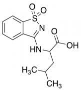 2-[(1,1-Dioxo-1,2-benzothiazol-3-yl)amino]-4-methylpentanoic Acid
