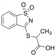 2-[(1,1-Dioxo-1,2-benzothiazol-3-yl)sulfanyl]propanoic Acid