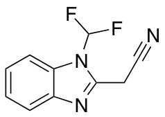 2-[1-(difluoromethyl)-1H-1,3-benzodiazol-2-yl]acetonitrile