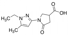 1-(1-Ethyl-5-methyl-1H-pyrazol-3-yl)-5-oxopyrrolidine-3-carboxylic acid