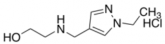 2-{[(1-ethyl-1H-pyrazol-4-yl)methyl]amino}ethan-1-ol hydrochloride