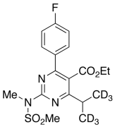 Ethyl 4-(4-Fluorophenyl)-6-isopropyl-2-(N-methylmethylsulfonamido)pyrimidine-5-carboxylat