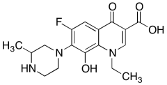 1-Ethyl-6-fluoro-8-hydroxy-7-(3-methylpiperazin-1-yl)-4-oxo-1,4-dihydroquinoline-3-carboxy
