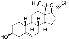 13-Ethyl-18,19-dinorpregn-5-en-20-yne-3&beta;,17&beta;-diol