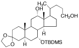3,3-Ethylenedioxy-7&alpha;-tert-butyldimethylsiloxy-12&alpha;-hydroxy-5&alpha;