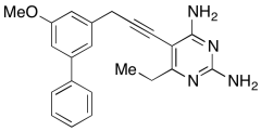 6-Ethyl-5-(3-(5-methoxy-[1,1'-biphenyl]-3-yl)prop-1-yn-1-yl)pyrimidine-2,4-diamine