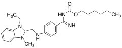 Ethyl 2-(((4-N-((Hexyloxy)carbonyl)carbamimidodoyl)phenyl)amino)methyl)-1-methyl-1H-benzo[