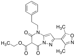 Ethyl 2-(3,5 dimethylisoxazol-4-yl)-5,7-dioxo-4-phenethyl-4,5,6,7-tetrahydropyrazolo[1,5-a