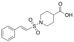 1-{[(E)-2-Phenylvinyl]sulfonyl}piperidine-4-carboxylic Acid