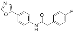 4-​Fluoro-​N-​[4-​(5-​oxazolyl)​phenyl]​benzeneacetamide