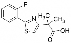 2-[2-(2-fluorophenyl)-1,3-thiazol-4-yl]-2-methylpropanoic acid