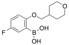 [5-fluoro-2-(oxan-4-ylmethoxy)phenyl]boronic acid