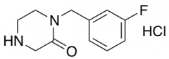1-[(3-fluorophenyl)methyl]piperazin-2-one hydrochloride
