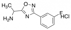 1-[3-(3-fluorophenyl)-1,2,4-oxadiazol-5-yl]ethan-1-amine hydrochloride