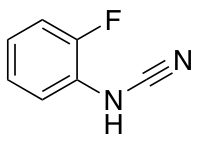 [(2-fluorophenyl)amino]carbonitrile
