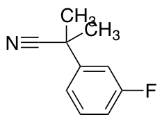 2-(3-fluorophenyl)-2-methylpropanenitrile