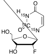 2'-Fluoro-2'-deoxyuridine-2-13C, 1,3-15N2
