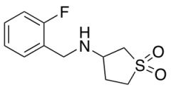 3-{[(2-Fluorophenyl)methyl]amino}-1{6}-thiolane-1,1-dione