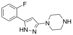 1-[3-(2-Fluorophenyl)-1H-pyrazol-5-yl]piperazine