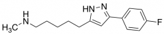{5-[5-(4-Fluorophenyl)-1H-pyrazol-3-yl]pentyl}(methyl)amine