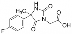 2-[4-(4-Fluorophenyl)-4-methyl-2,5-dioxoimidazolidin-1-yl]acetic Acid