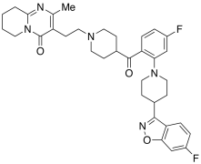 3-[2-[4-[4-Fluoro-2-[4-(6-fluoro-1,2-benzisoxazol-3-yl)piperidin-1-yl]benzolyl]piperidin-1