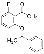 1-[2-Fluoro-6-(1-phenylethoxy)phenyl]ethan-1-one