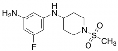 5-Fluoro-1-N-(1-methanesulfonylpiperidin-4-yl)benzene-1,3-diamine