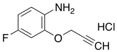 4-fluoro-2-(prop-2-yn-1-yloxy)aniline hydrochloride