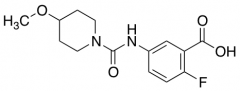 2-fluoro-5-[(4-methoxypiperidine-1-carbonyl)amino]benzoic acid