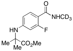 N-[3-Fluoro-4-[(methylamino)carbonyl]phenyl]-2-methylalanine Methyl Ester-d3