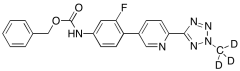 N-[3-Fluoro-4-[6-(2-methyl-2H-tetrazol-5-yl)-3-pyridinyl]phenyl]carbamic Acid Phenylmethyl
