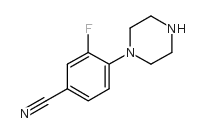 3-Fluoro-4-piperazinylbenzenecarbonitrile