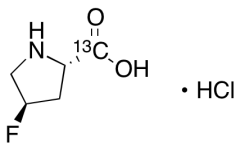 trans-4-Fluoropyrrolidine-2-carboxylic Acid-13C1 Hydrochloride Salt